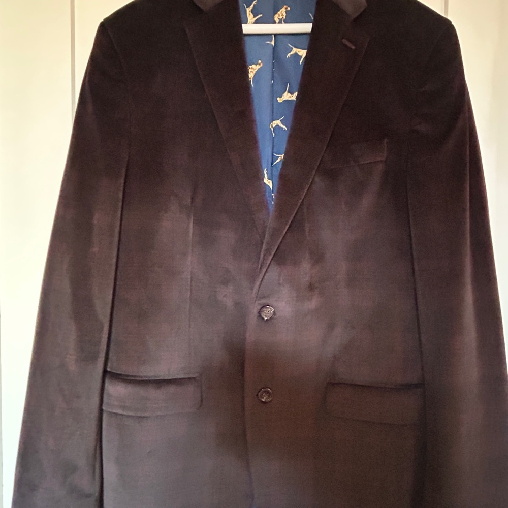 Ralph Lauren Two-Button Velvet Sport Coat / Suit Jacket / Blazer